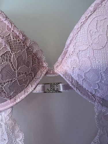 Juicy Couture Lace Teddy Bodysuit One Piece Pink Lingerie Push Up Size Large - Picture 2 of 5