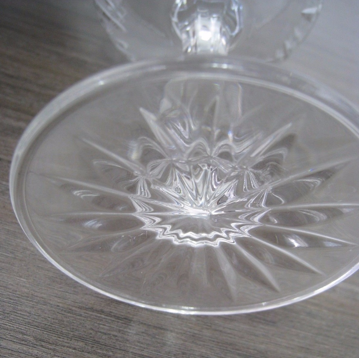 Set of 4 Zawiercie Poland Hand Cut Lead Crystal Etched Goblets , Glasses eBay