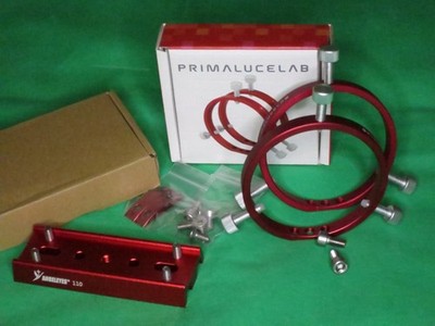Primalucelab Rohrschellen Guide Rings Plus 80mm Angeleyes Prismenschiene 110mm