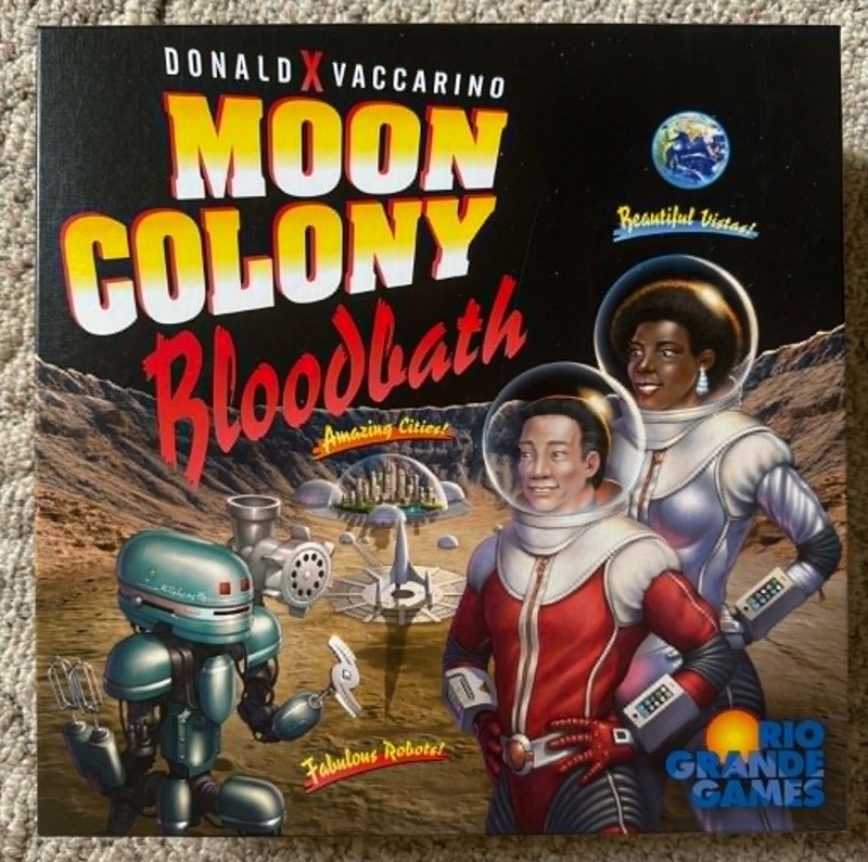MOON COLONY BLOODBATH - Exc cond - Cards sleeved - RIO GRANDE GAMES