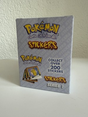 POKEMON ARTBOX SERIES 1 STICKER DISPLAY BOX HOBBY 30 PACKS NEU OVP VINTAGE MINT