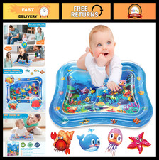 Inflatable Tummy Time Water Play Mat for Infants Toddlers, Baby Muscle Develop