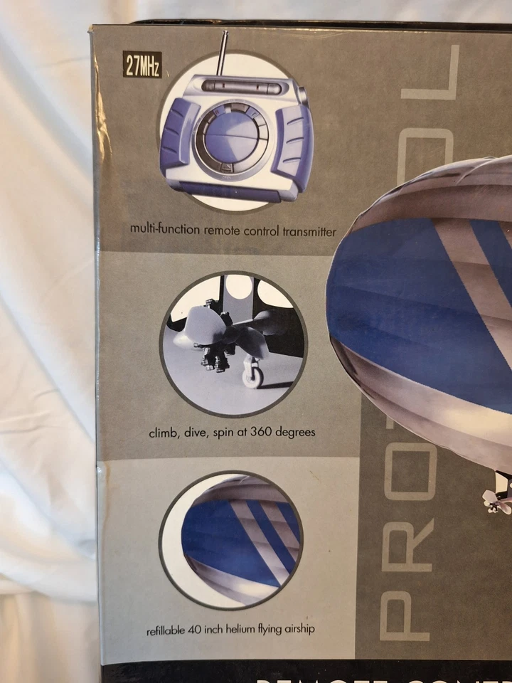 Protocol Remote Control Helium Blimp New In Open Box Complete Never Used Rare - Image 2 of 4