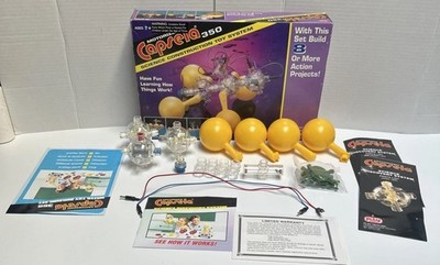 Vintage 1993 Capsela 350 Motorized Science Set Boxed Partially Complete