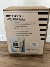 Vintage Amano Model 3636 Time Recorder Time Clock Working No Key