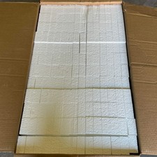 NUCOR 168PK Rectangular Styrofoam 23  Lx3  Wx1-1/2  T White