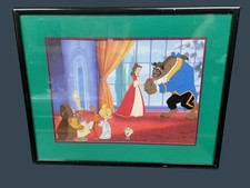 Beauty & The Beast Lithograph Enchanted Christmas Disney Store Exclusive 1997