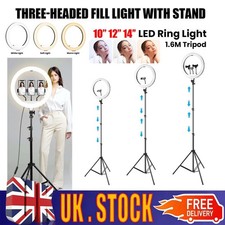 14 Inch LED Selfie Ring Light with Tripod Stand Phone Holder Dimmable USB Live