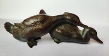 Karl Heynen-Dumont (1883-1955) Bronze Sculpture “Two Ducks” Signed