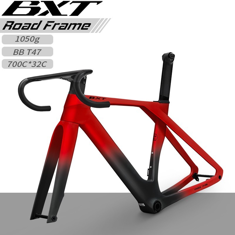 BXT Di2 Carbon Road Bike Frame Hidden Cable Racing Disc Brake T47