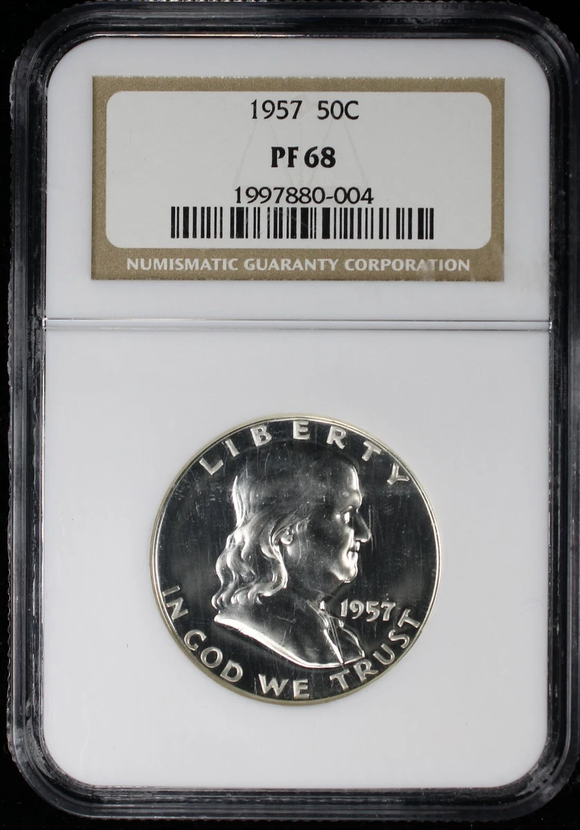 PR 68 Graded 1957 Franklin Half Dollars (1948-1963) for sale | eBay