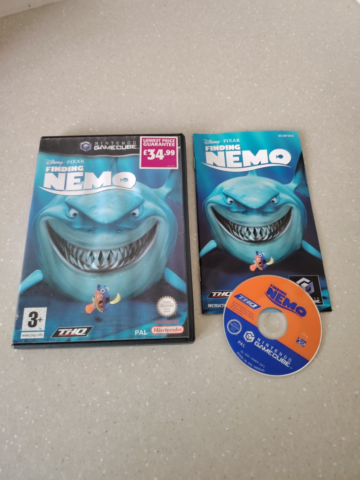 Finding Nemo (Nintendo GameCube) Complete Pal (k)