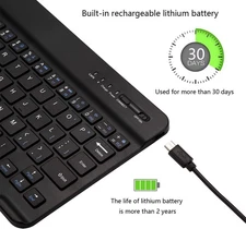 Rechargeable Wireless Bluetooth  Mini Keyboard Keypads For iPhone, Phone, iPad,