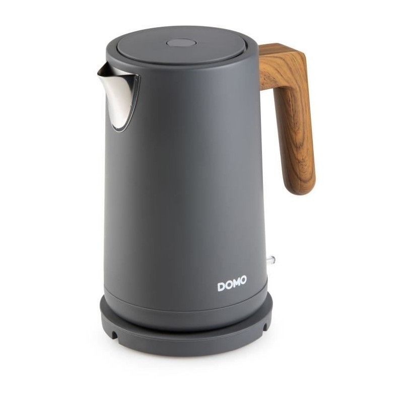 Bouilloire électrique DOMO 1,7L noire pour en finir avec l'attente du matin