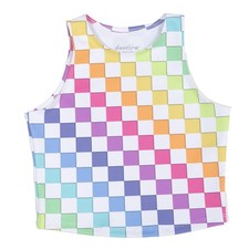 Girls Dance Crop Tank Top, Glow - Super Soft Athletic Top, Ideal for Gymnasti...