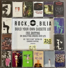$1 & UP PUNK ALTERNATIVE GRUNGE BUILD YR CASSETTE LOT FREE SHIP ORDERS OVER $25
