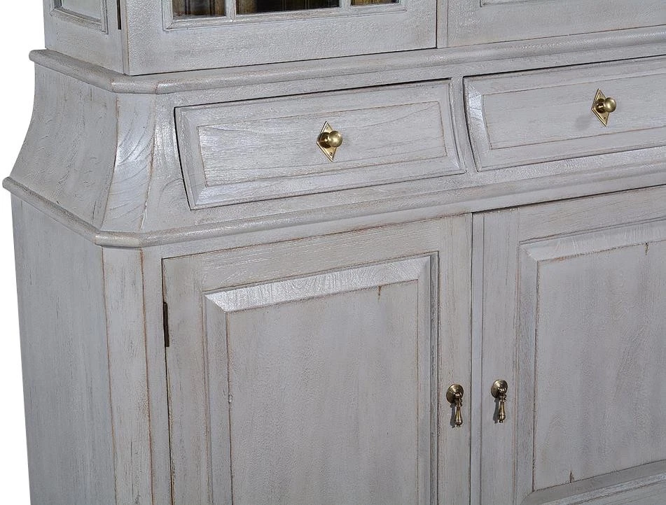 Оловянный серый фарфоровый шкаф из розалинды из массива дерева, достаточно места для хранения - Изображение 4 из 4