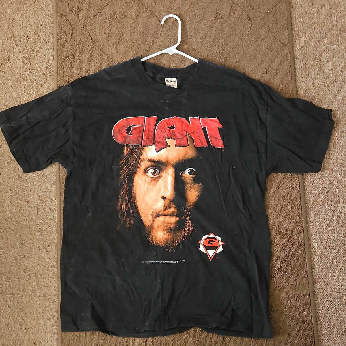 Rare Vintage 1998 The Giant Tshirt Size XL 90s WCW NWO Wrestling 