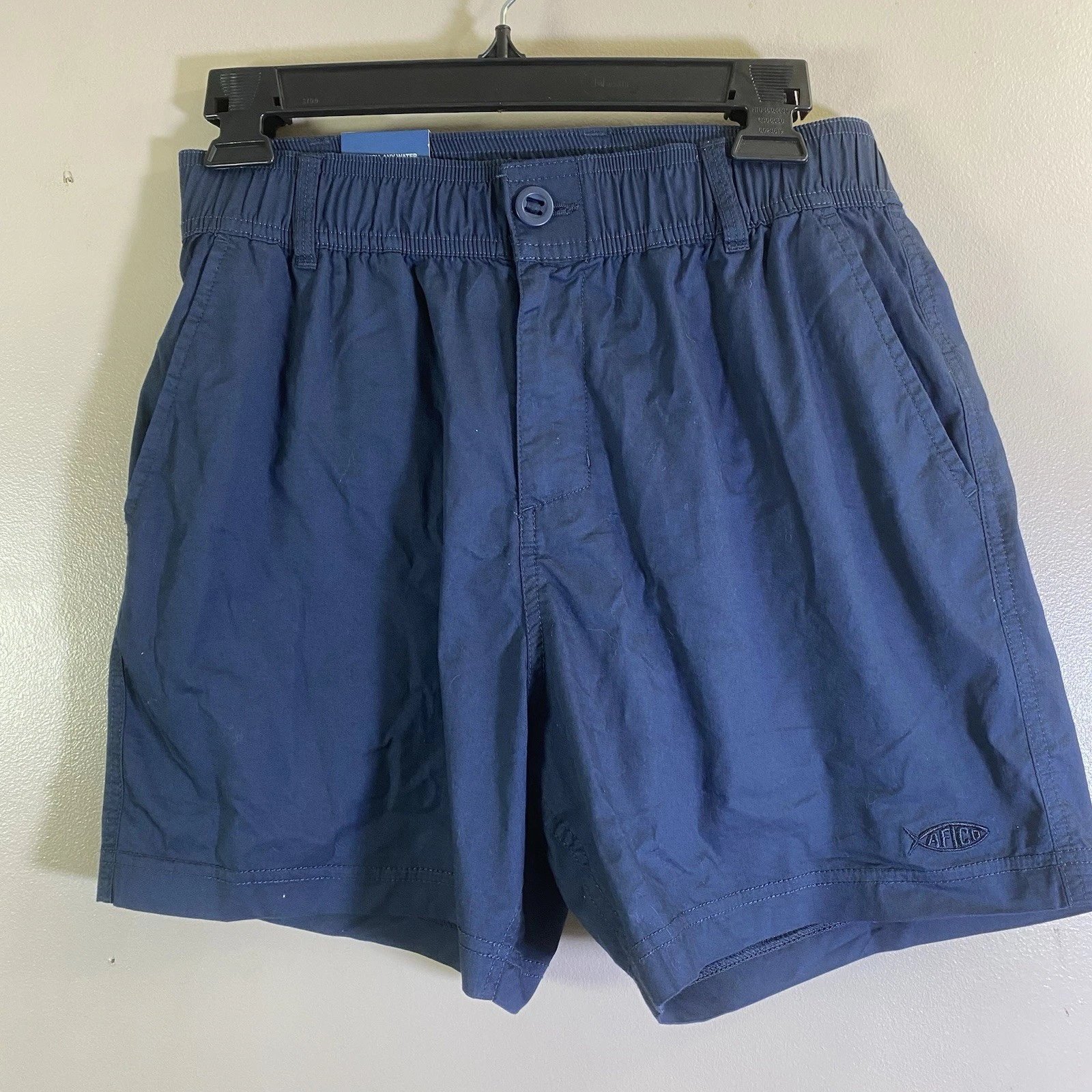 AFTCO Landlocked Shorts Size SMALL Navy Blue Men’s Fishing 6” Inseam