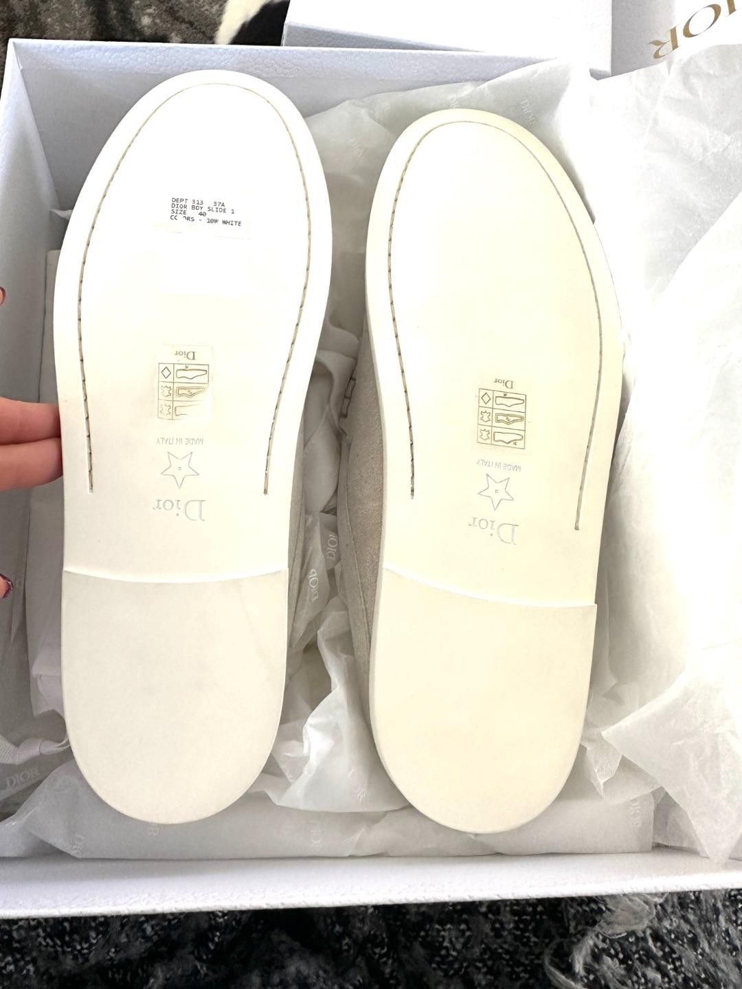 DIOR BOY Suede Flat Mule Sandals Slides Loafers Shoes $1000 thumbnail 18