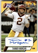 2021 Pro Set College Football Tanner Morgan Autographs Gold #PS-TM1 Auto