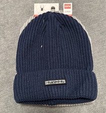 Spyder 2 Pack Patch Logo Beanie Hat Gray, Blue Men's OSFM New With Tags
