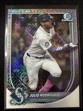 2025 Bowman Chrome Julio Rodriguez #66 Mega Box Mojo Refractor Seattle Mariners 