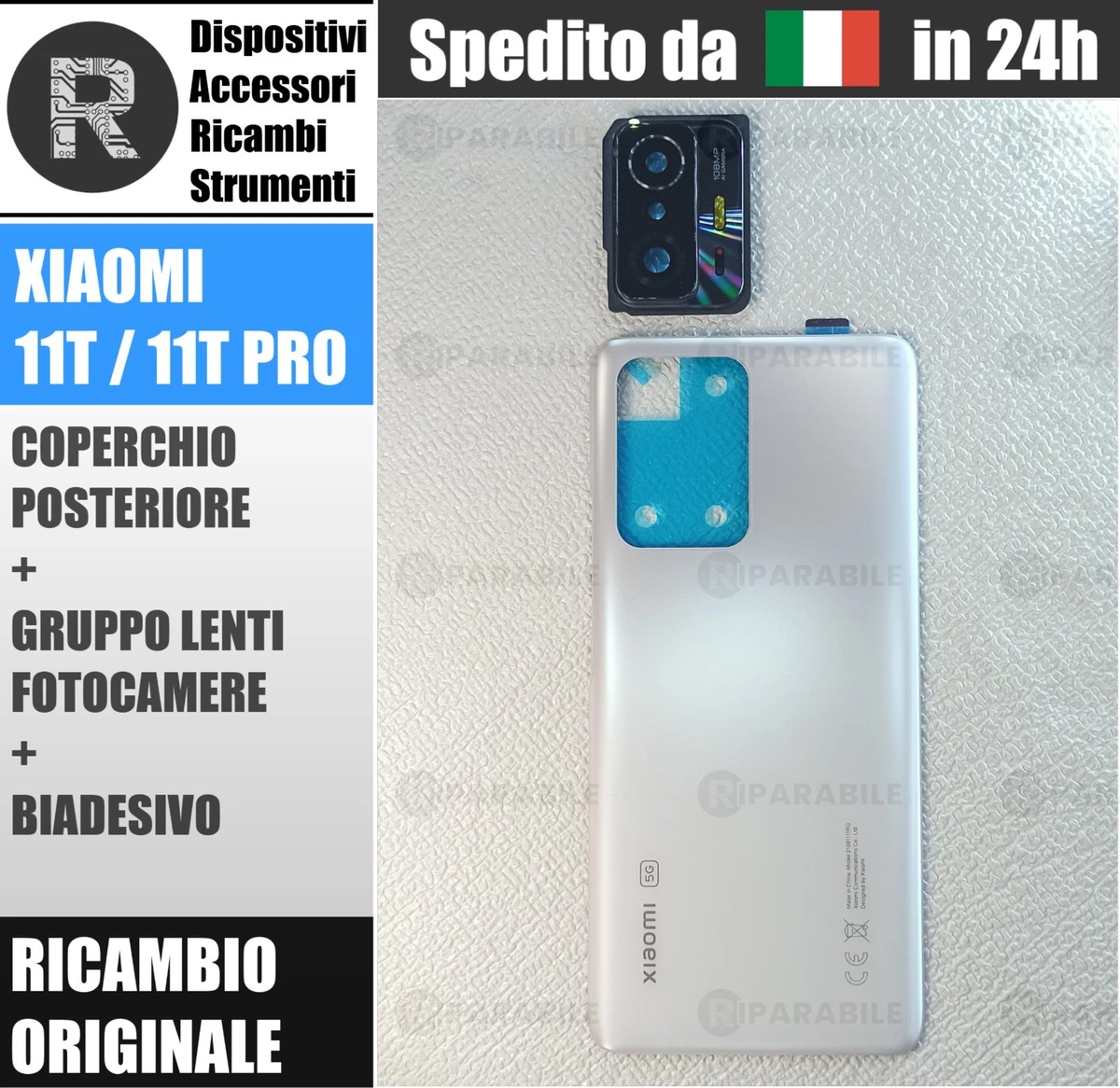 Eonpam Scocca Vetro Posteriore Per Xiaomi Poco F3