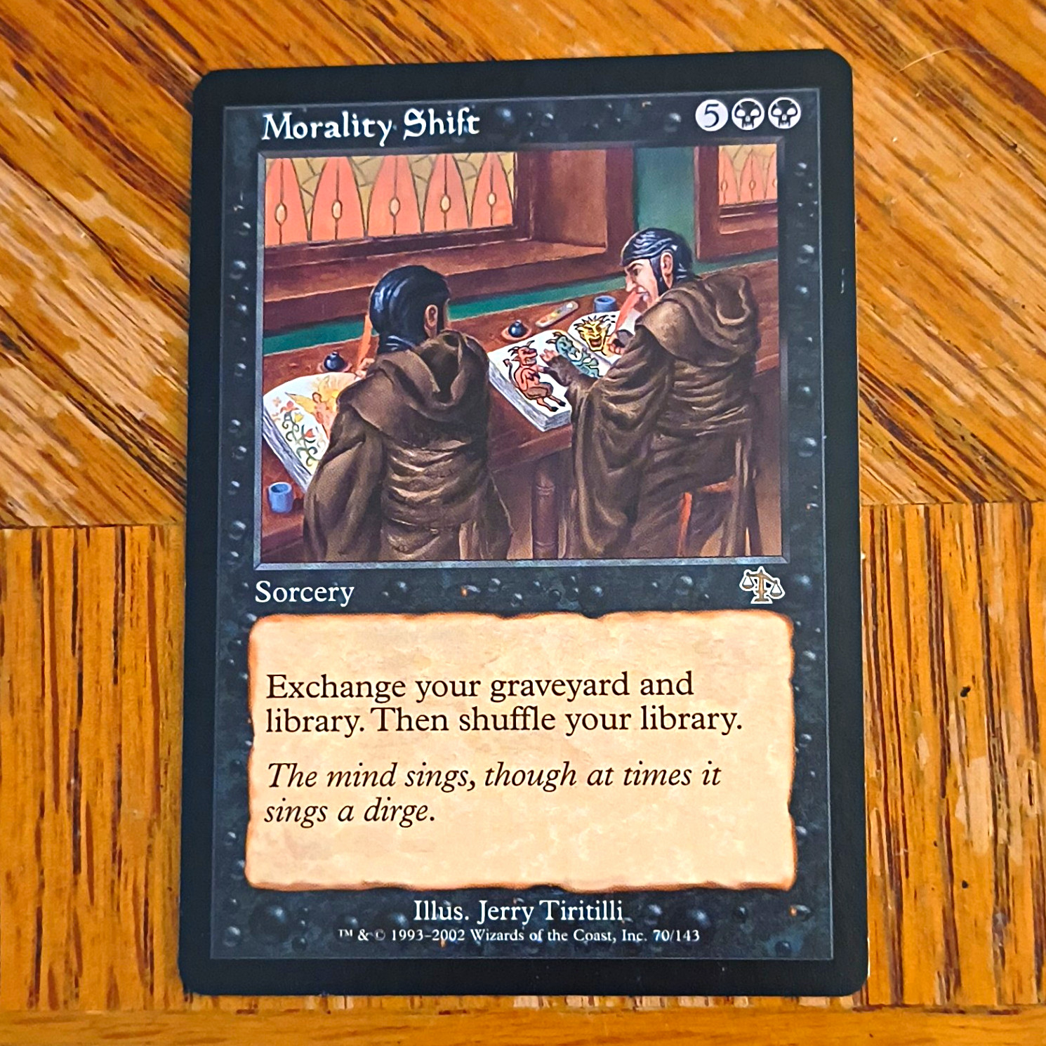 Wizards of the Coast MTG Judgment Morality Shift #70/143 Black Rare Foil EN 2002