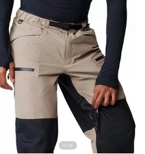 Mountain Hardwear Men's Size LARGE First Tracks Pants Dunes/Black