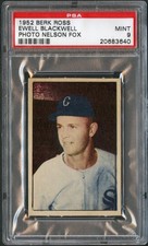 1952 Berk Ross  Ewell Blackwell PSA 9 Mint 20683640 