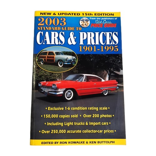 Standard Guide to Cars & Prices 1901-1995 (2003) 15th Ed Domestic, Imports TPB