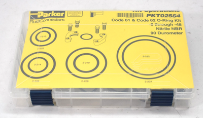 Parker Code 61 & 62 O Ring Kit 8 Through 48 Nitrile NBR 90