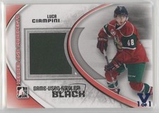 2011 ITG Heroes and Prospects Black Emblem Vault Sapphire 1/1 Luca Ciampini 0s5