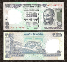 INDIA 100 RUPEES P-105a 2011 x 1 RARE Without Let UNC GANDHI SIKKIM DS Sign NOTE