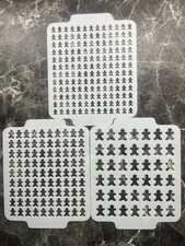 Gingerbread Craft Cake Icing Stencil 3 Sizes