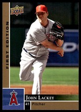 John Lackey 2009 Upper Deck #144 Angels MLB READ FREE SHIPPING AutographDen