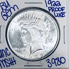 1922 BU UNCIRCULATED SILVER PEACE DOLLAR AUTHENTIC U.S. MINT FREE SHIPPING 3980