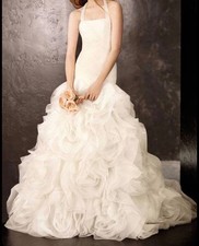 Vera Wang White VW351172 Wedding dress size US 14