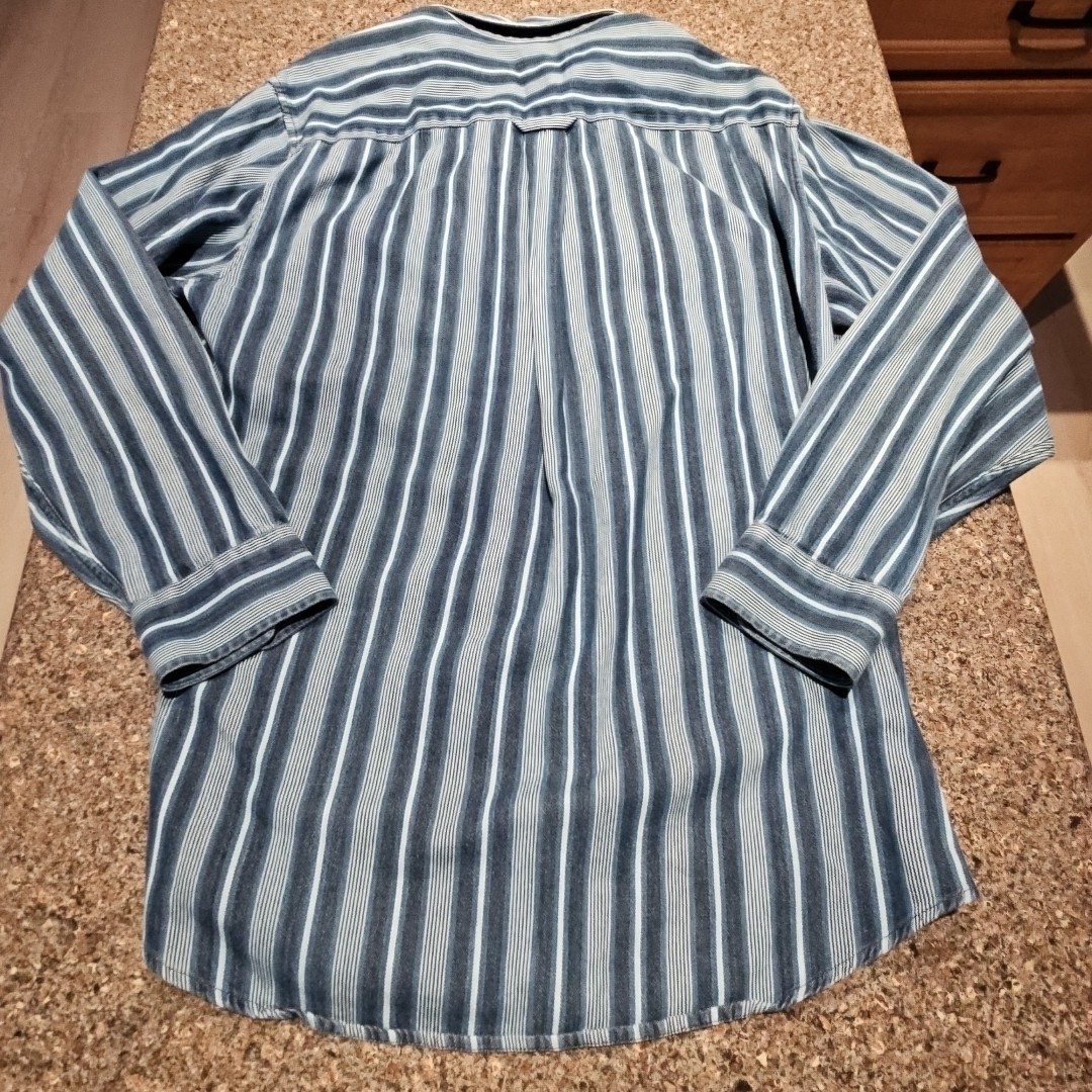 Pendleton Western Vertical Striped Blue Shirt Men… - image 10