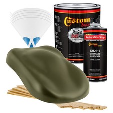 Hot Rod Flatz Olive Drab Green Gallon Kit Urethane Flat Auto Car Paint Kit