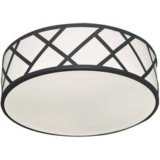 AFX Inc. HVNF17LAJUDBK Haven LED 17 inch Black Flushmount Ceiling Light