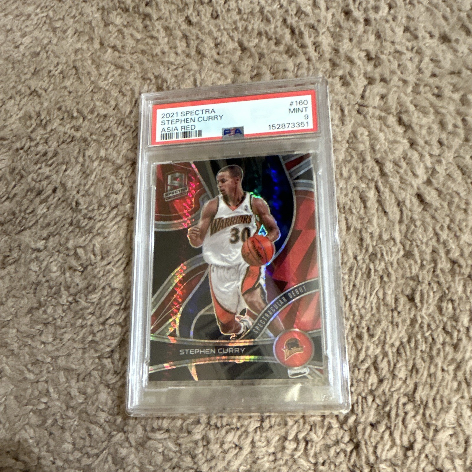 Panini Stephen Curry Warriors 2021-22 Spectra 4-Card Lot #160 PSA 1528733351 view 4