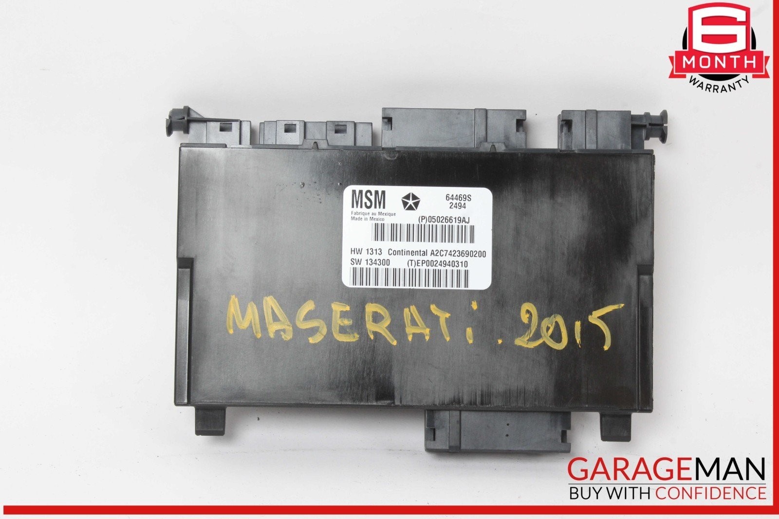 14-20 Maserati Quattroporte M156 Front Left Side Seat Control Module Unit OEM