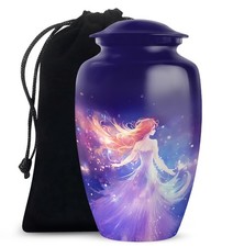 Angel Funeral Large Urn for Ashes for Dad  Mom 10 Inch 