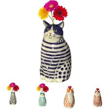 Hydroponic Flower Polka Dot Cat Vase Restaurant Animal Vases  Home Decor