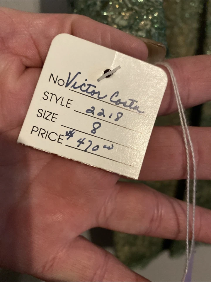 Винтажное платье Victor Costa размер 8 - Изображение 3 из 4