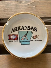 Vintage 3 1/2” Arkansas Ashtray. Free Shipping!