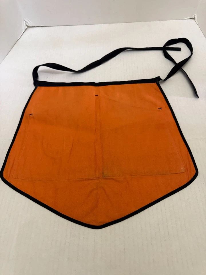 Винтажный рекламный льняной фартук 1950-е A&W Root Beer для ресторана - Изображение 3 из 3