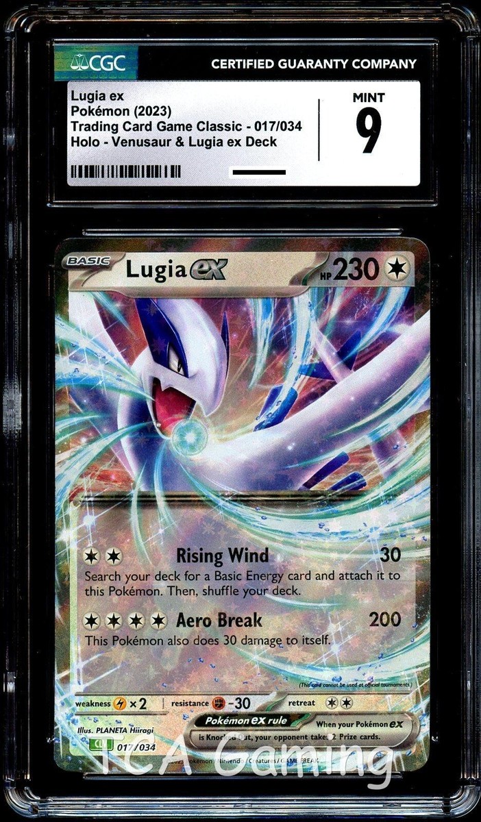 CGC 9 MINT Lugia Ex 017/034 HOLO RARE Classic Collection Pokemon